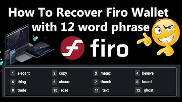How To Recover Firo Wallet with 12 Words Phrases | Crypto Wallets Info