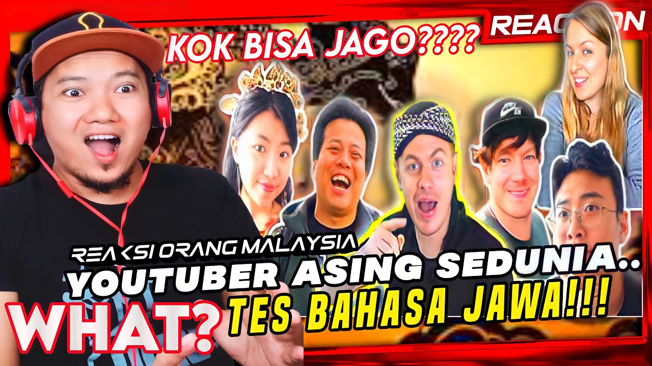🇮🇩 KAGET GUE!! TES BAHASA JAWA YOUTUBER ASING SEDUNIA..KOK BISA??? | 🇲🇾 Reaction