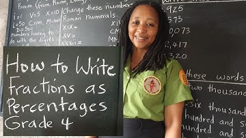 PEP Maths: Fractions: How to Write Fractions as Percentages. Grade 4 Mathematics. Primary Exit Prof