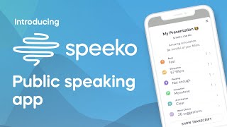 Introducing Speeko – Public Speaking App – Preview Video screenshot 1