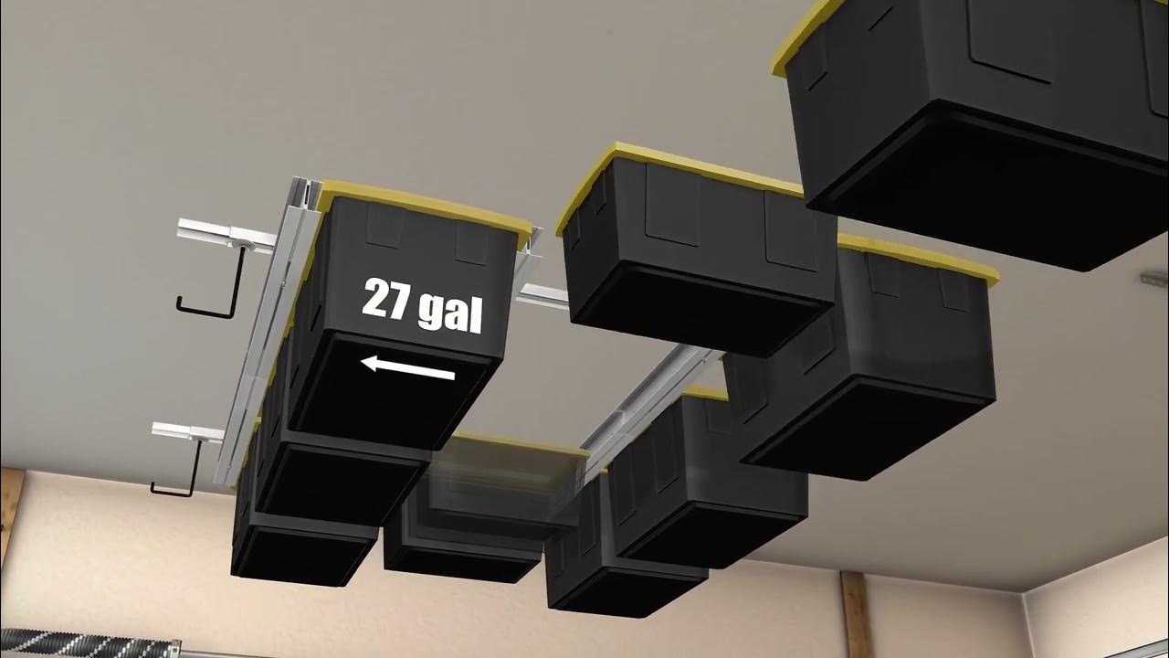 EZ Slide Tote Storage System - Overhead Garage Storage – Garage