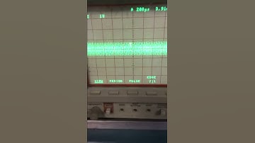CW AM FM  signal’s waveform on oscilloscope