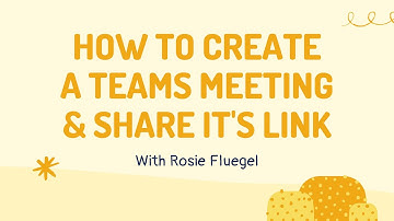 How to Create a Teams Meeting from your Outlook Calendar