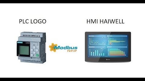 PLC Logo v8 comunicación Modbus TCP/IP HMI Haiwell