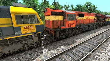 Loco Failed of Old ICF Rajdhani Express Rescued by WDG4D | Muaaz 1997