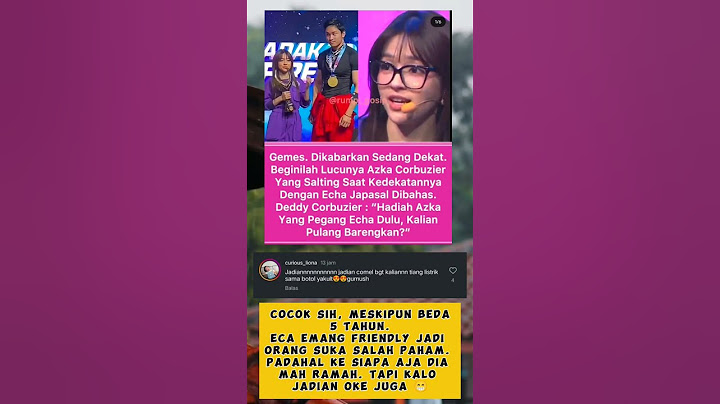 GEMES, AZKA CORBUZIER DAN ECA MODE PDKT. SALTING SAAT DI GODAIN DEDDY CORBUZIER #eca #ecaaura