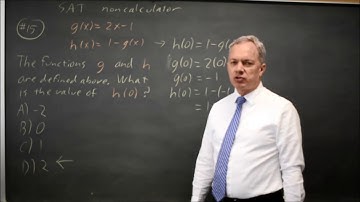 SAT Test 8: Composition of functions - question #3-15