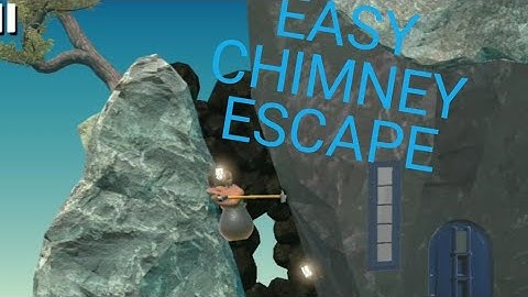 (tutorial)Getting over it easy chimney escape  #gettingoverit