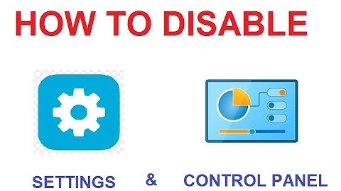 [Windows 8 & Windows 10] How to Prohibit Access Control Panel and PC Settings