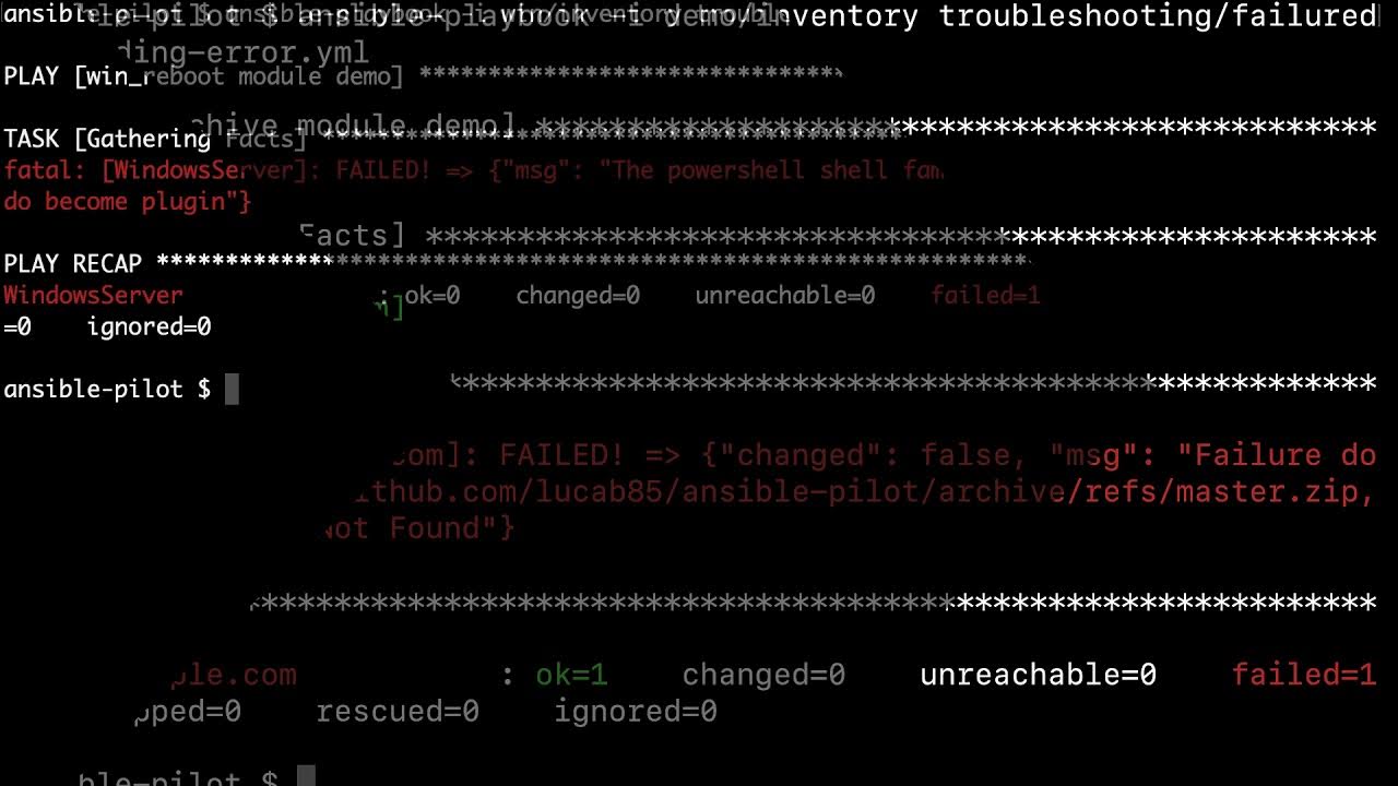 Ansible fail