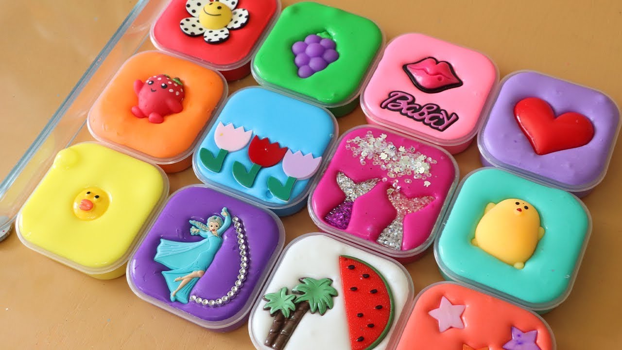 Mixing”Rainbow” Eyeshadow and Makeup,parts,glitter Into Slime!Satisfying Slime Video!★ASMR★