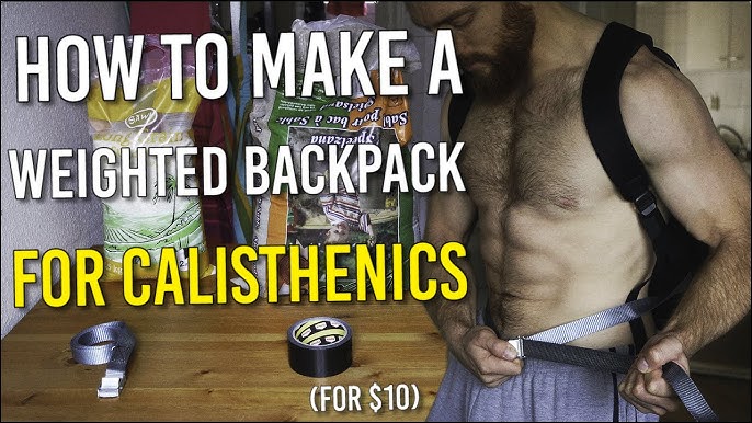 DIY weighted vest filling sand rice washers pouches