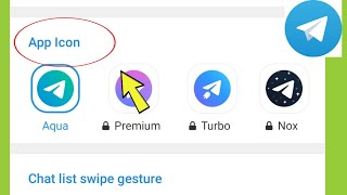 Telegram App Icon Settings screenshot 2