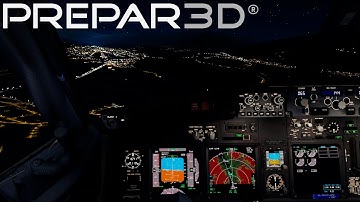 P3Dv4 - PMDG 737 NGXU | Innsbruck at night