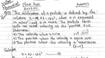 Unit-2|Numerical|2023PU|Rectilinear of particle|Applied mechanics-II (Dynamics) BE 2nd semester