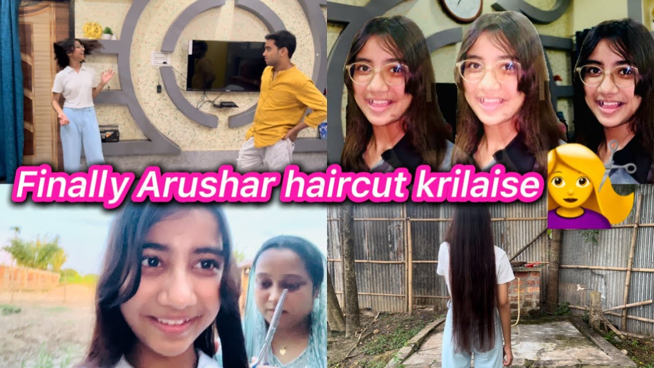 Finally Arushar Haircut Korilaise // Daily Vlog