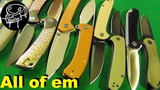 My Civivi Knife Collection: A Quick Top 21 List