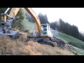 Güterzusammenlegung/Strassenbau auf der Ruiser Alp oberhalb von Rueun im Kanton Graubünden