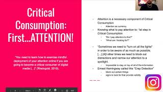 CMNS 253 ASSIGNMENT 4: Critical Consumption and Instagram
