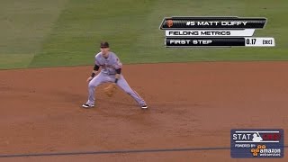 SF@LAD: Duffy makes great play on Greinke's scorcher
