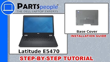 Dell Latitude E5470 (P62G001) Base Cover How-To Video Tutorial