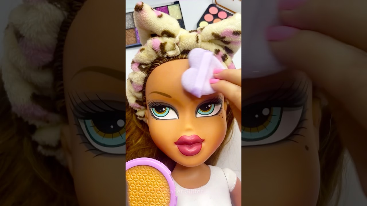 ASMR Planet Glitter Satisfying Unboxing & Review Mannequin Makeup Skincare Sounds Video Fast pink