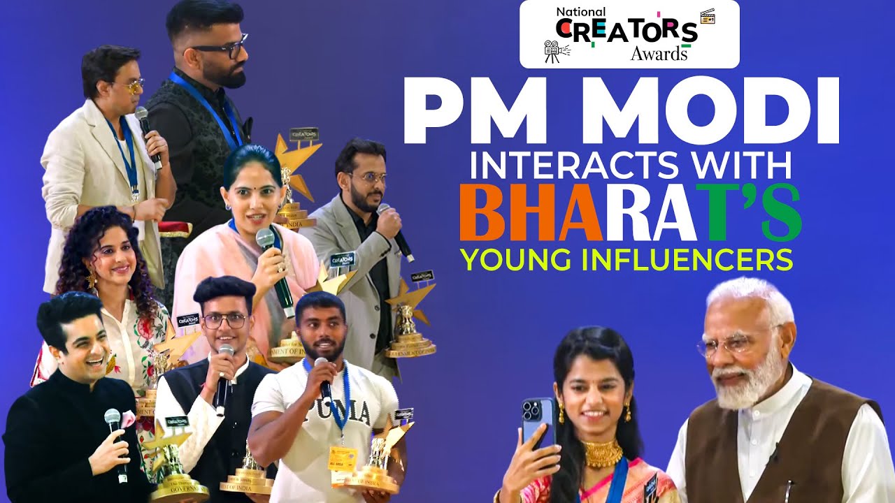 LIVE PM Narendra Modi presents 1st ever 'National Creators Awards' at