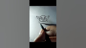 Cute Drawing of BABY YODA Pt.1 #mandalorian
