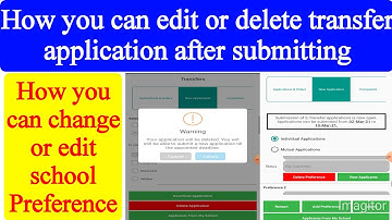 How Teacher Transfer Application Edit or Delete |How we can change or add preference|E-Transfer 2021