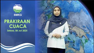 Prakiraan Cuaca Esok, Hari Selasa, 8 Juli 2025