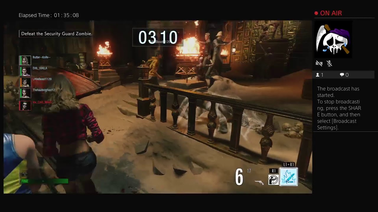 ButterKnife's Live PS4 Broadcast YouTube