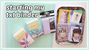TXT BINDER: SET UP, SLEEVING, STORING PHOTOCARDS - SOOBIN + YEONJUN COLLECTOR (투모로우바이투게더)