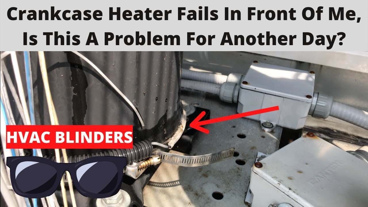 Addison Roof Top Unit, Crankcase Heater Found Arcing And Smoking After Washing Condenser Coils