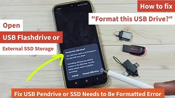 How to Fix "Format this USB drive" This USB Drive Needs to be Formatted to be used with Your Phone