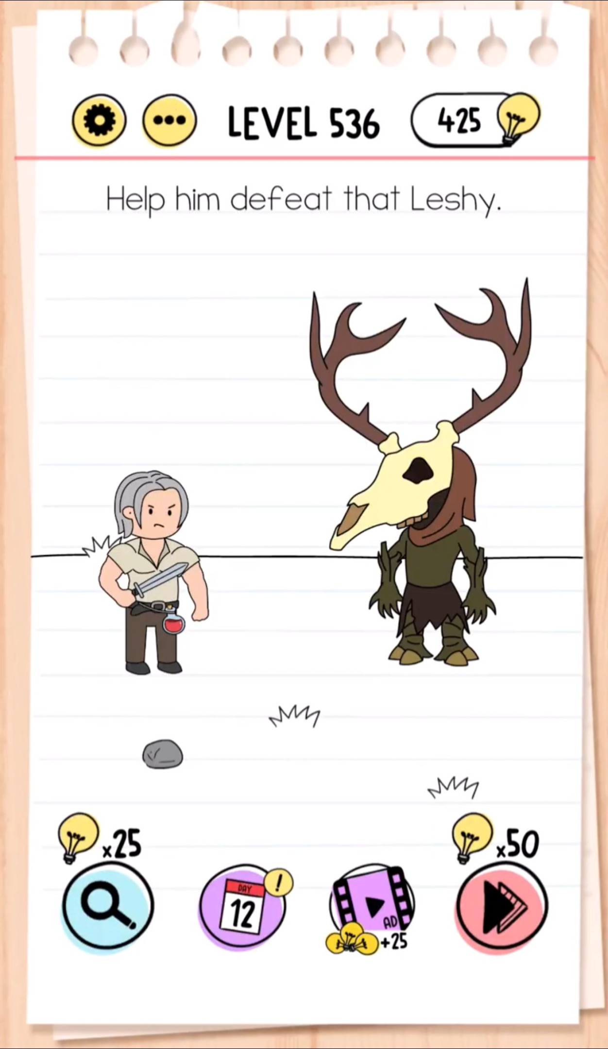 Brain Test: Tricky Puzzles Level 536 - How to Defeat the Leshy
