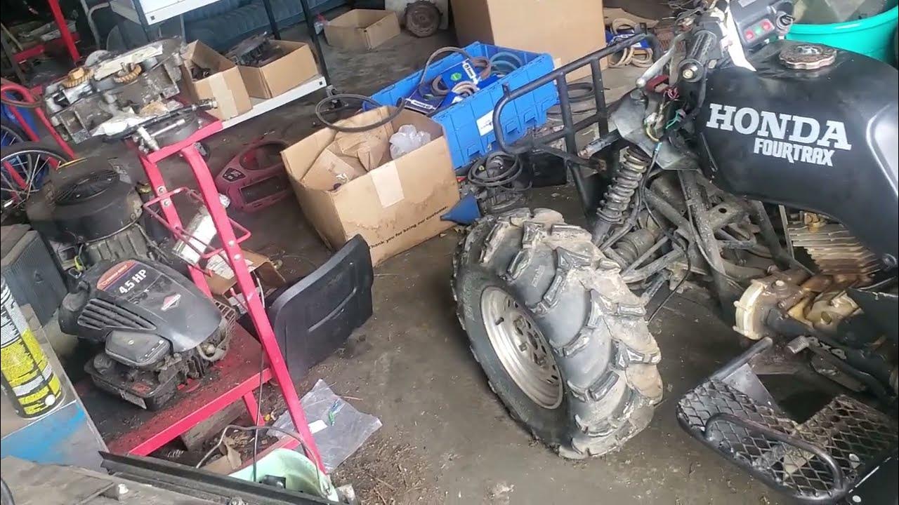 Honda FourTrax 300 wire harness and starter solenoid - YouTube