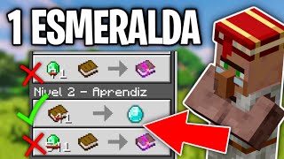 TRADEOS a 1 ESMERALDA en Minecraft 1.20 (Bedrock)