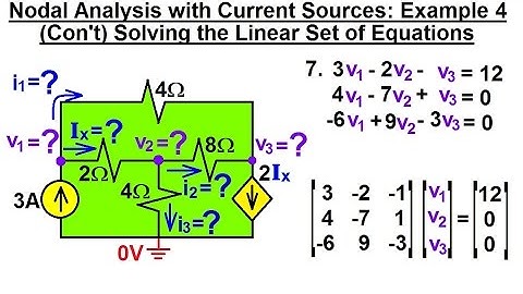 Electrical Engineering: Ch 3: Circuit Analysis  (7 of 37) Nodal Analysis w/ Current Sources: Ex. 4