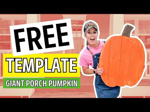 DIY Porch Pumpkin Decor | Scrap Wood Project With Free Template