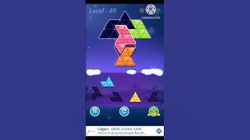 Block triangle puzzle Novice level 49