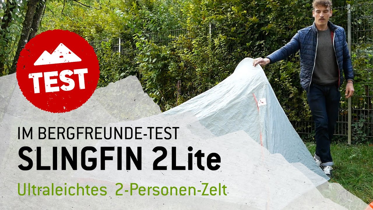 Im Bergfreunde-Test: Das Slingfin 2Lite 2-Personen-Zelt