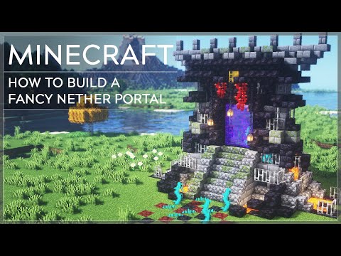Minecraft | How to Build a Fancy Nether Portal