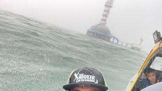 The One Fathom Bank Lighthouse..bad weather swim trip sept 24th, 2023