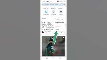 How to turn off discover in google chrome #shorts
