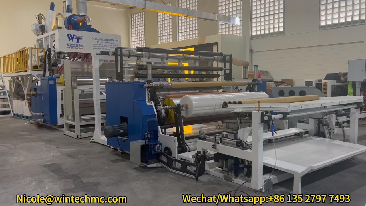 Premier Quality 2000MM 7 Layers Stretch Film Production Line with Automatic T-die and Thicknes Gauge