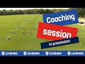 Moving past the defence  coaching session  england football learning