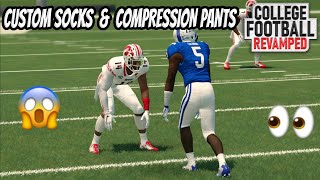 College Football Revamped Mod | custom socks & compression pants !