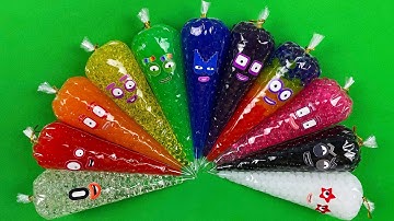 Numberblocks - Relaxing Mini Orbeez With Piping Bags Colorful | Satisfying Video Orbeez, ASMR