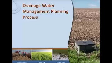 DWM #3: Drainage Water Management Planning Process