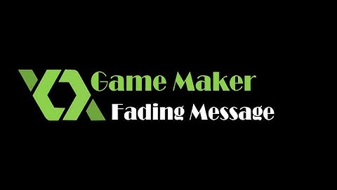 [GameMaker] Pop up Message